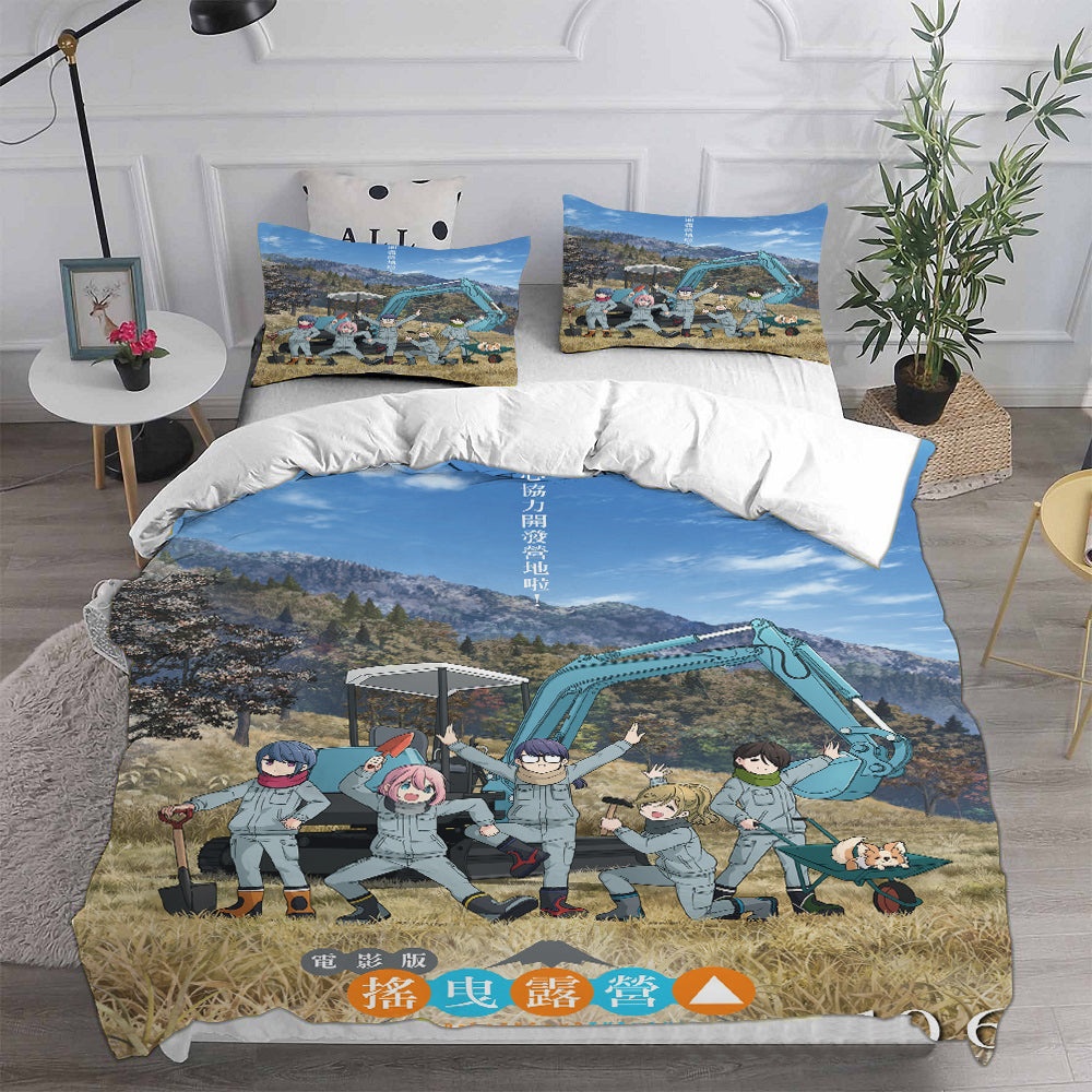 Laid-Back Camp Bedding Sets Gift For Fathers Day, Halloween, Christmas
