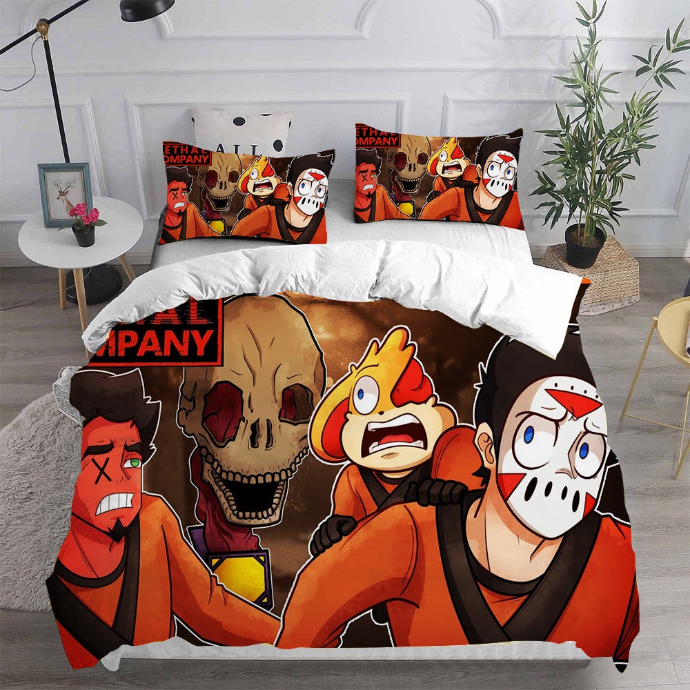 Lethal Company Bedding Sets Gift For Birthday, Halloween, Christmas, Thanksgiving