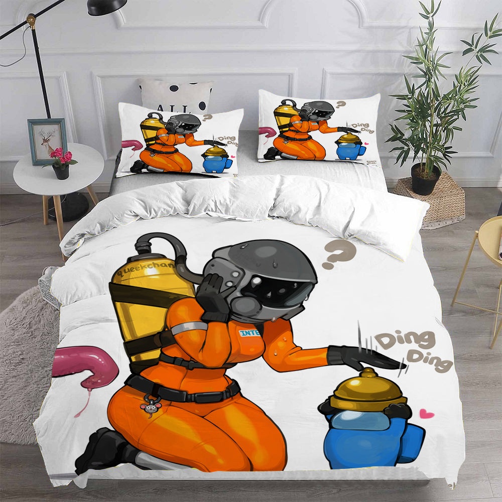 Lethal Company Decorative Bedding Sets For Fan, Halloween, Christmas, Thanksgiving