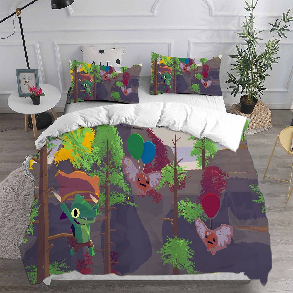 Lil Gator Game Bedding Sets Duvet Cover, Flatsheet, Pillowcases Perfect Gift For Fans