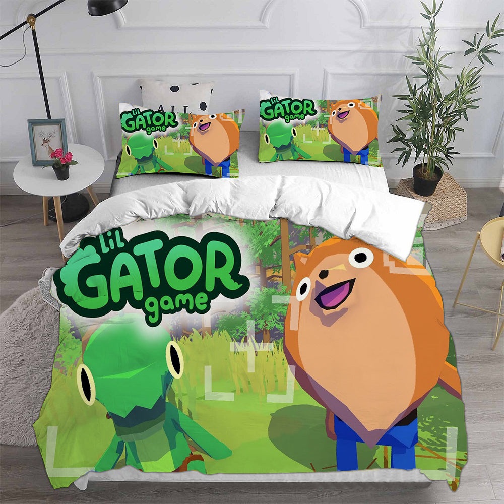 Lil Gator Game Bedding Sets Gift For Wife, Husband, Besties