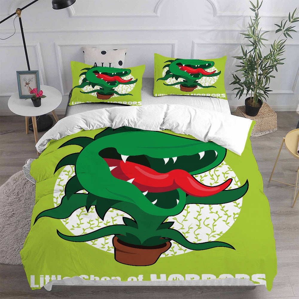 Little Shop of Horrors Bedding Sets Gift For Christmas, Halloween, Black Friday