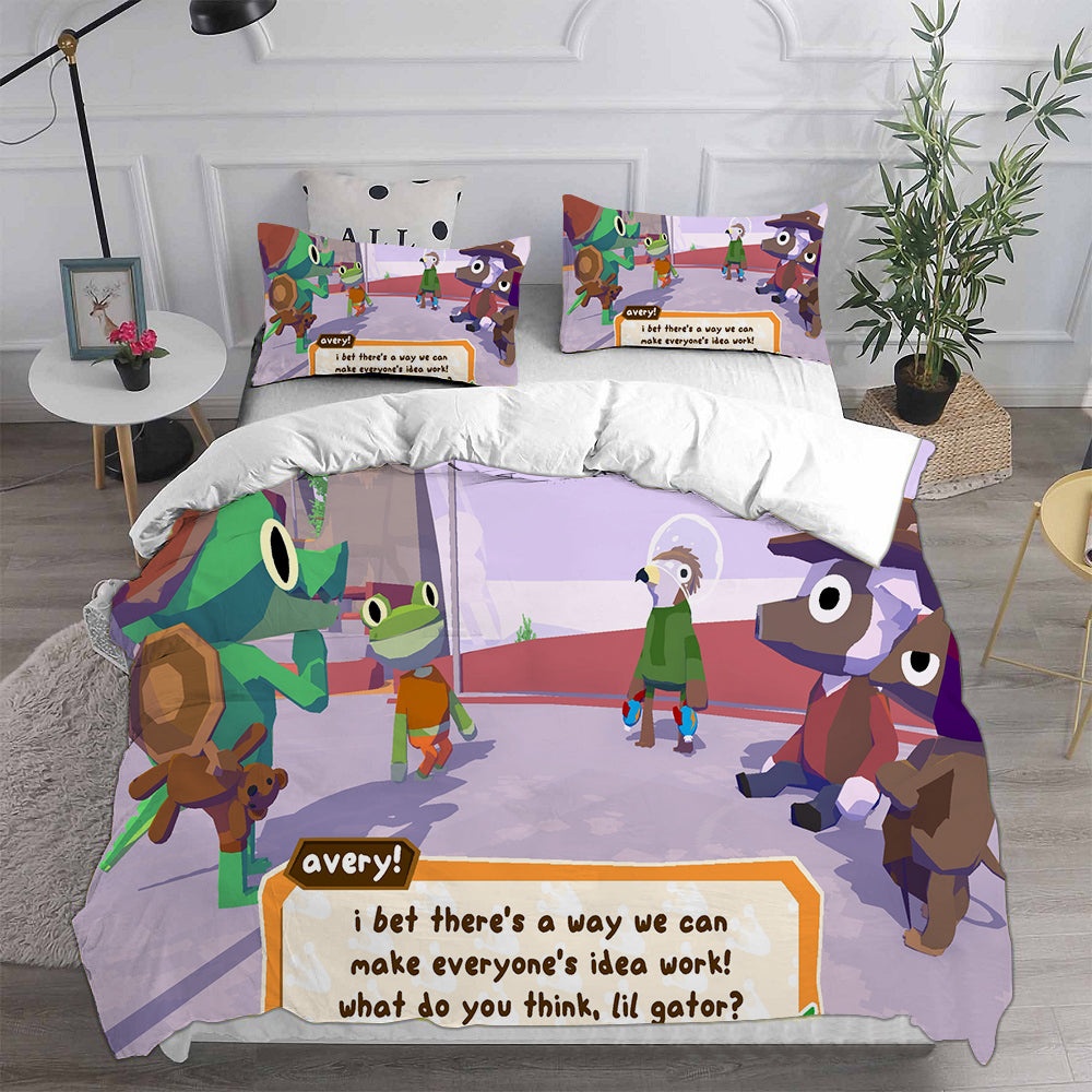 Lil Gator Game Bedding Sets Gift For Fathers Day, Halloween, Christmas