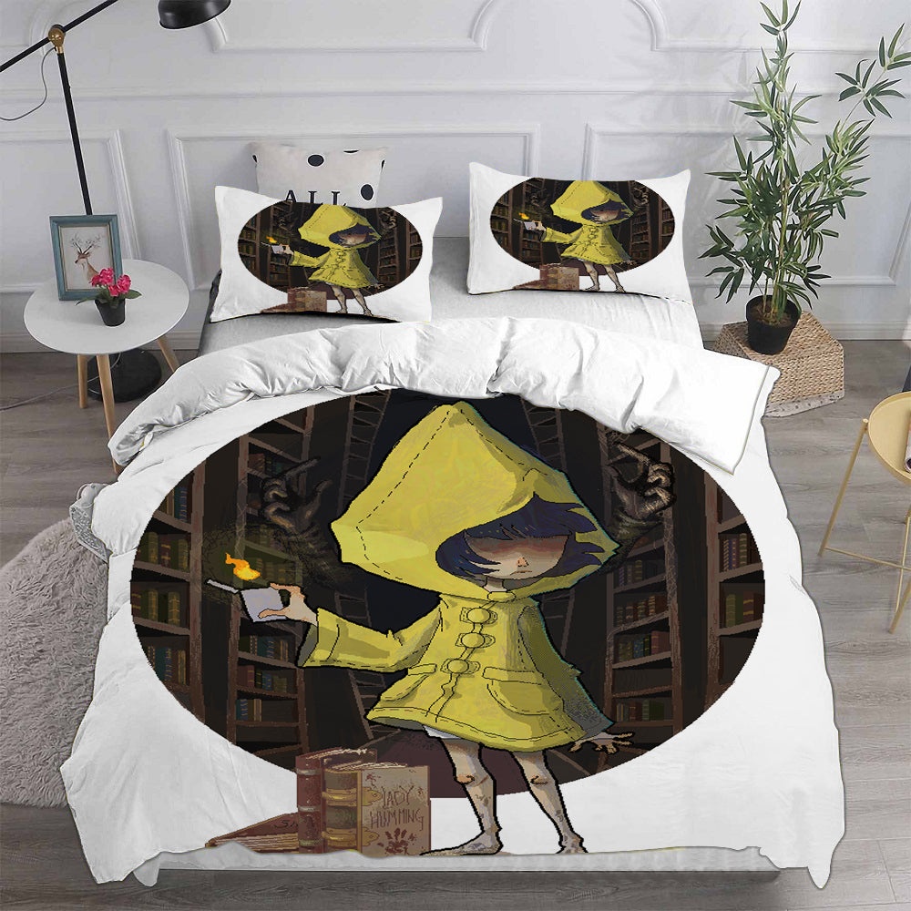 Little Nightmares Decorative Bedding Sets For Fan, Halloween, Christmas, Thanksgiving