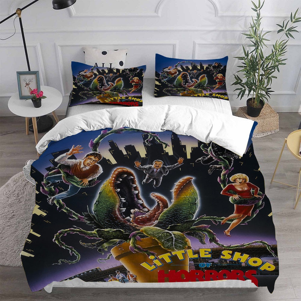Little Shop of Horrors Bedding Sets Gift For Birthday, Halloween, Christmas, Thanksgiving