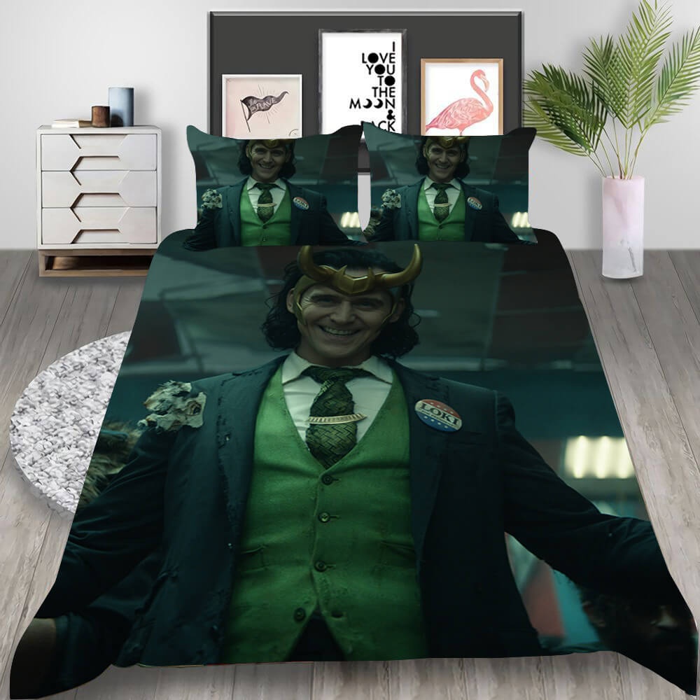 Loki Season 1 Bedding Sets Gift For Christmas, Thanksgiving, Halloween