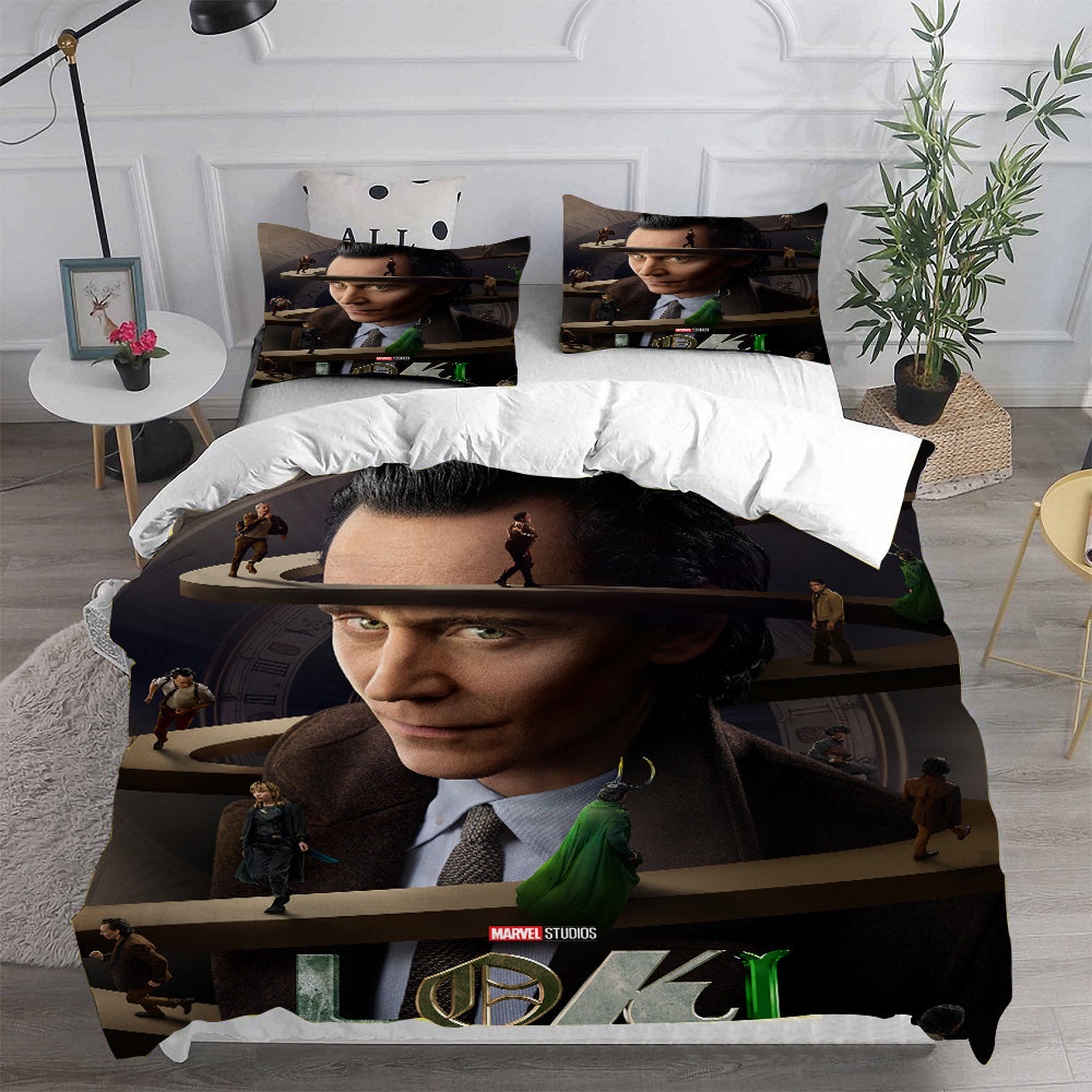 Loki Season 2 Decorative Bedding Sets For Fan, Halloween, Christmas, Thanksgiving