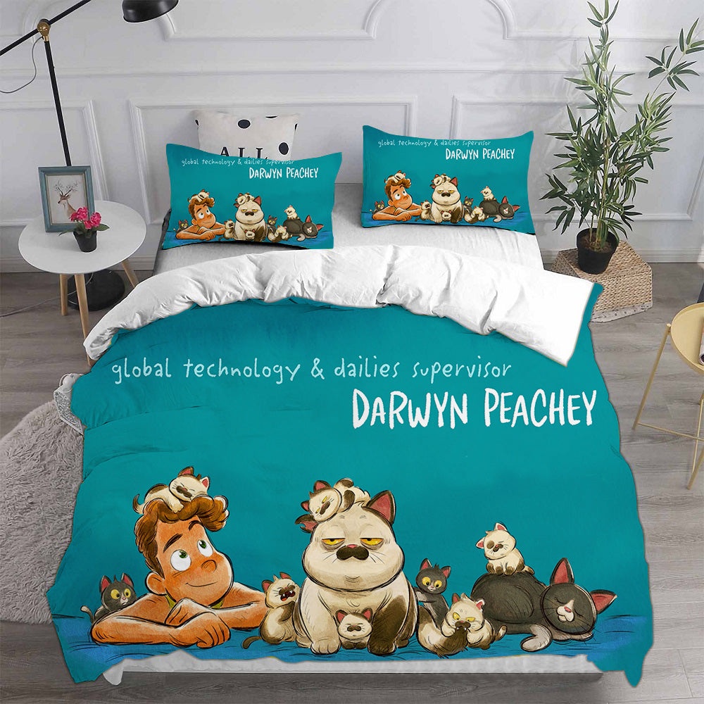 Luca Bedding Sets Gift For Fathers Day, Halloween, Christmas