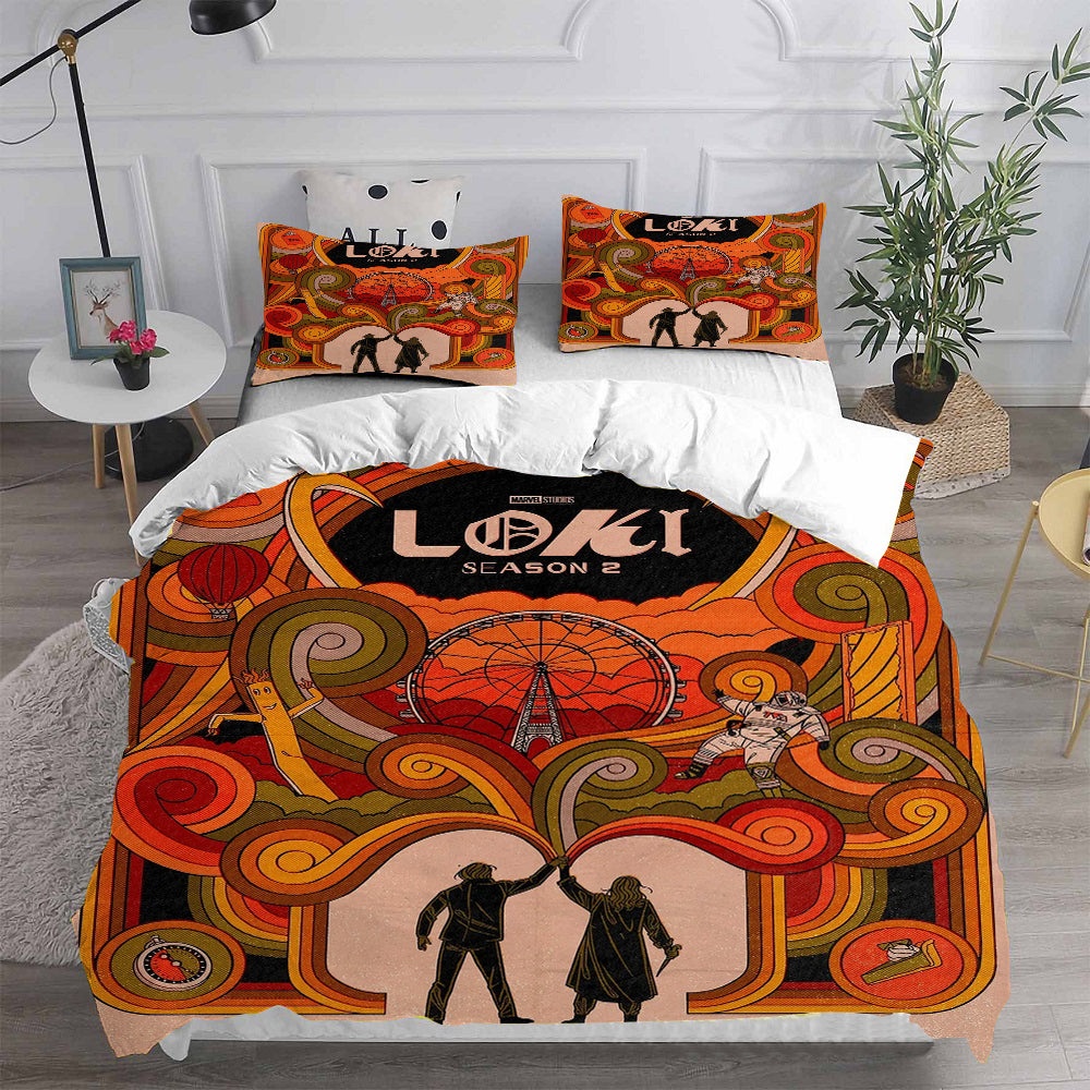 Loki Season 2 Bedding Sets Gift For Birthday, Halloween, Christmas, Thanksgiving