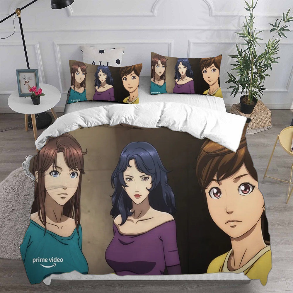 Lupin the 3rd vs. Cats Eye Bedding Sets Duvet Cover, Flatsheet, Pillowcases Perfect Gift For Fans