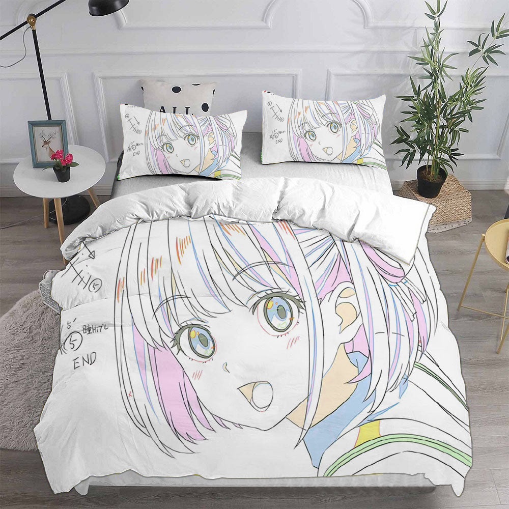 Lycoris Recoil Bedding Sets Gift For Christmas, Thanksgiving, Halloween
