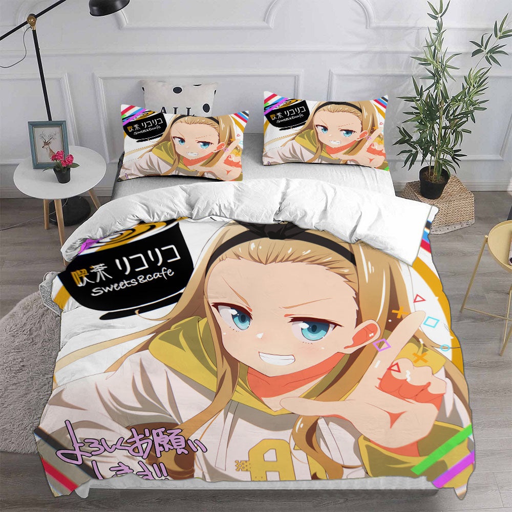 Lycoris Recoil Bedding Sets Gift For Birthday, Halloween, Christmas, Thanksgiving