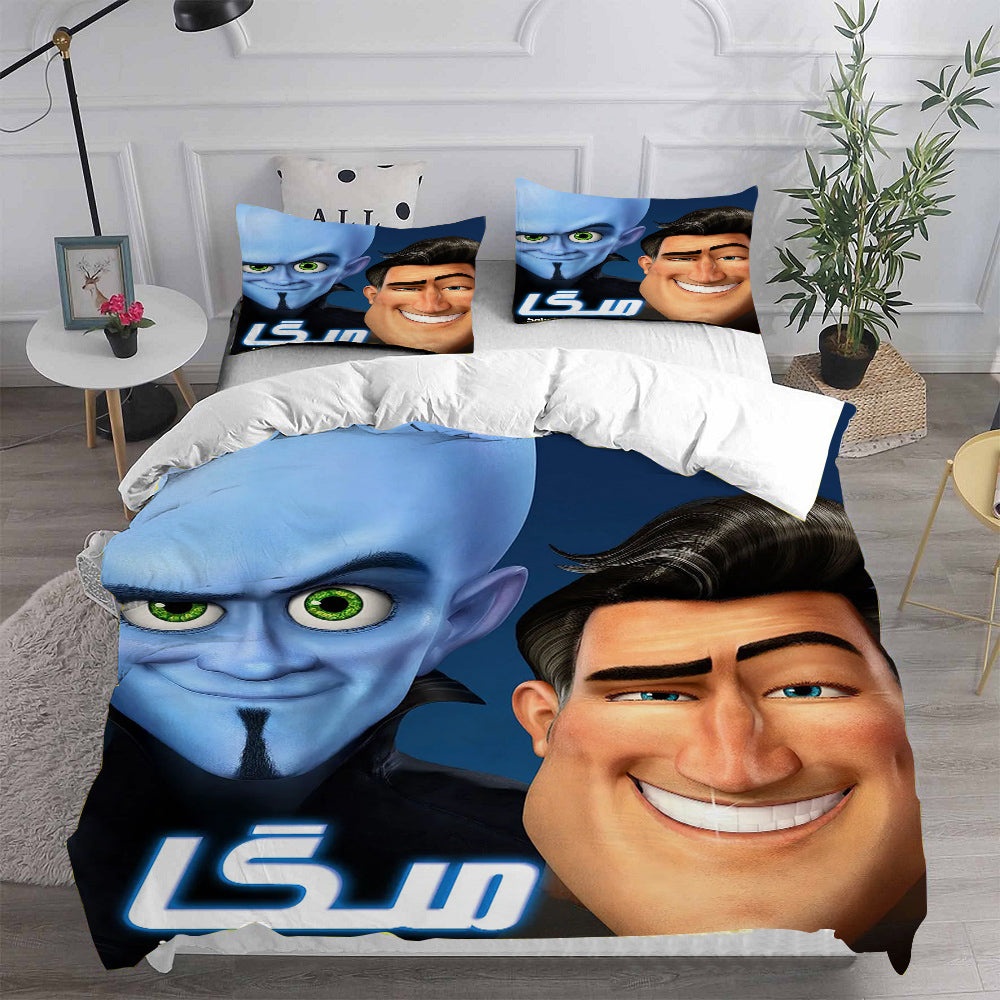 Megamind Bedding Sets Gift For Fathers Day, Halloween, Christmas