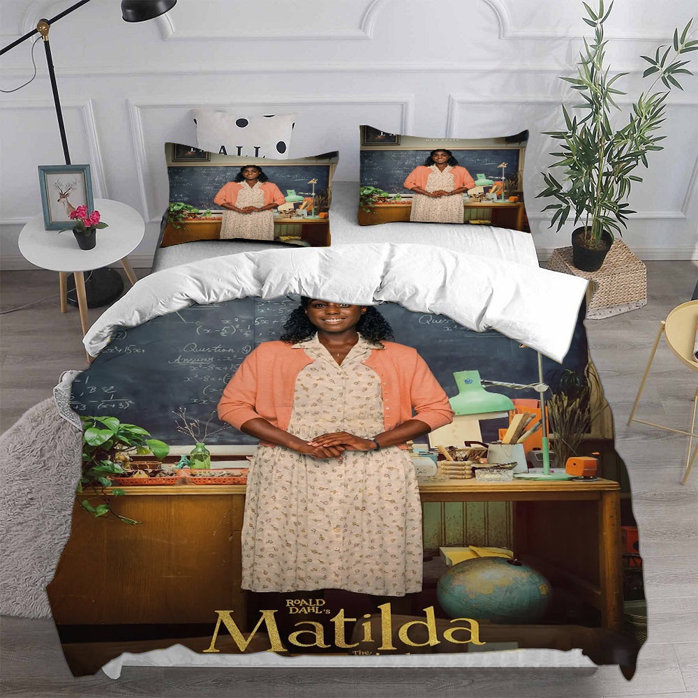 Matilda the Musical Decorative Bedding Sets For Fan, Halloween, Christmas, Thanksgiving