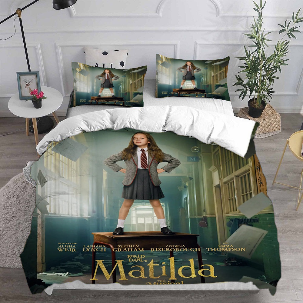 Matilda the Musical Bedding Sets Gift For Christmas, Halloween, Black Friday