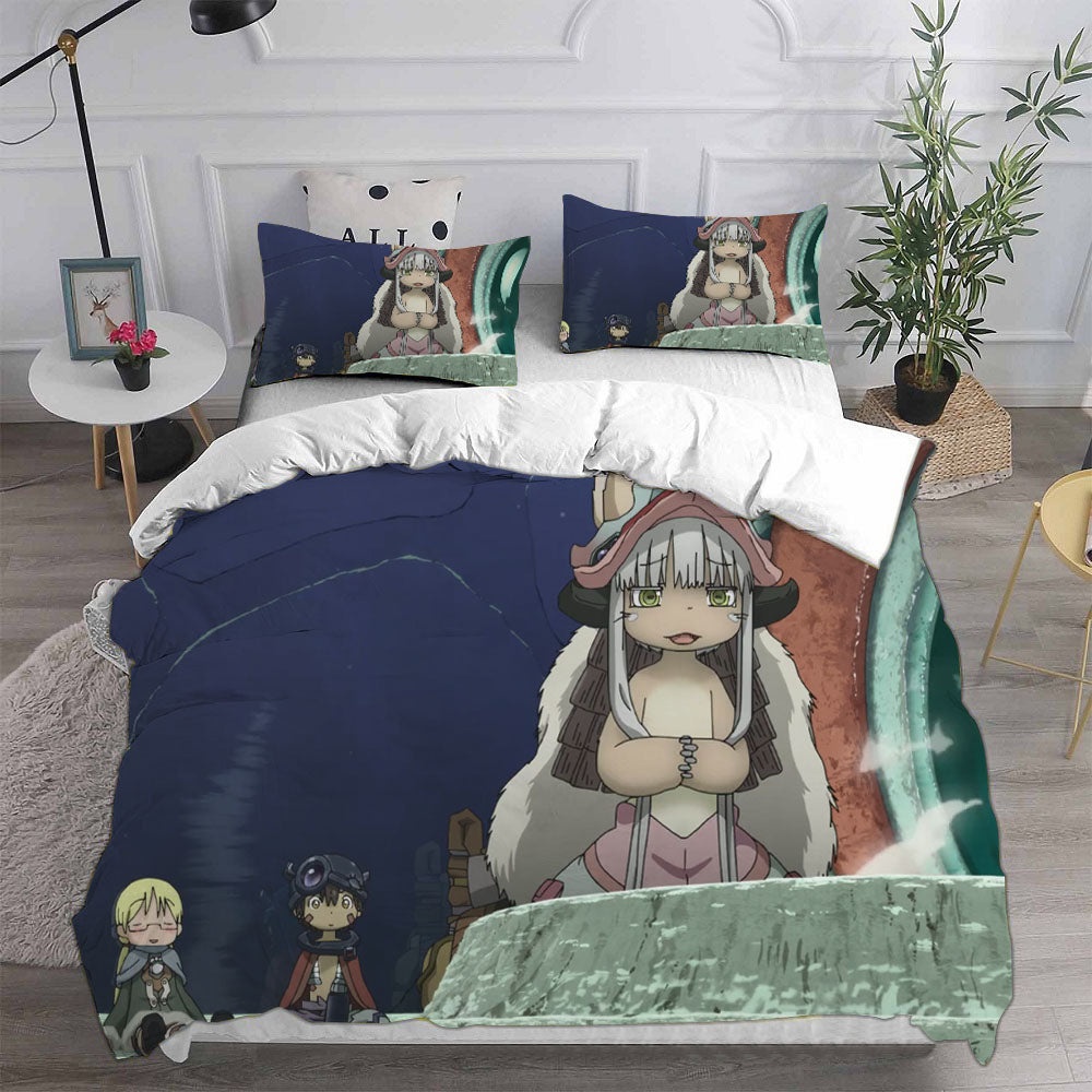 Made In Abyss Decorative Bedding Sets For Fan, Halloween, Christmas, Thanksgiving