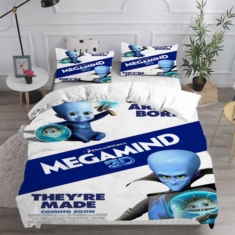 Megamind Bedding Sets Gift For Birthday, Halloween, Christmas, Thanksgiving