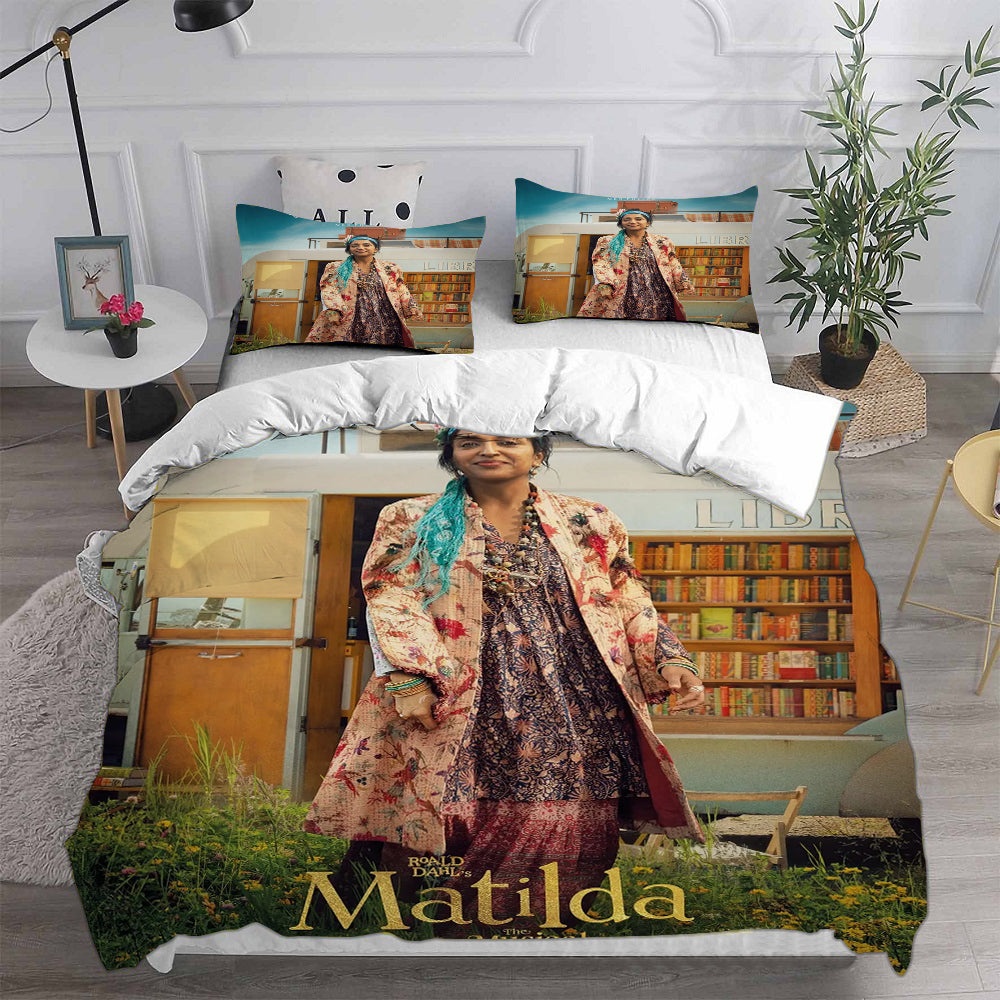 Matilda the Musical Bedding Sets Gift For Christmas, Thanksgiving, Halloween