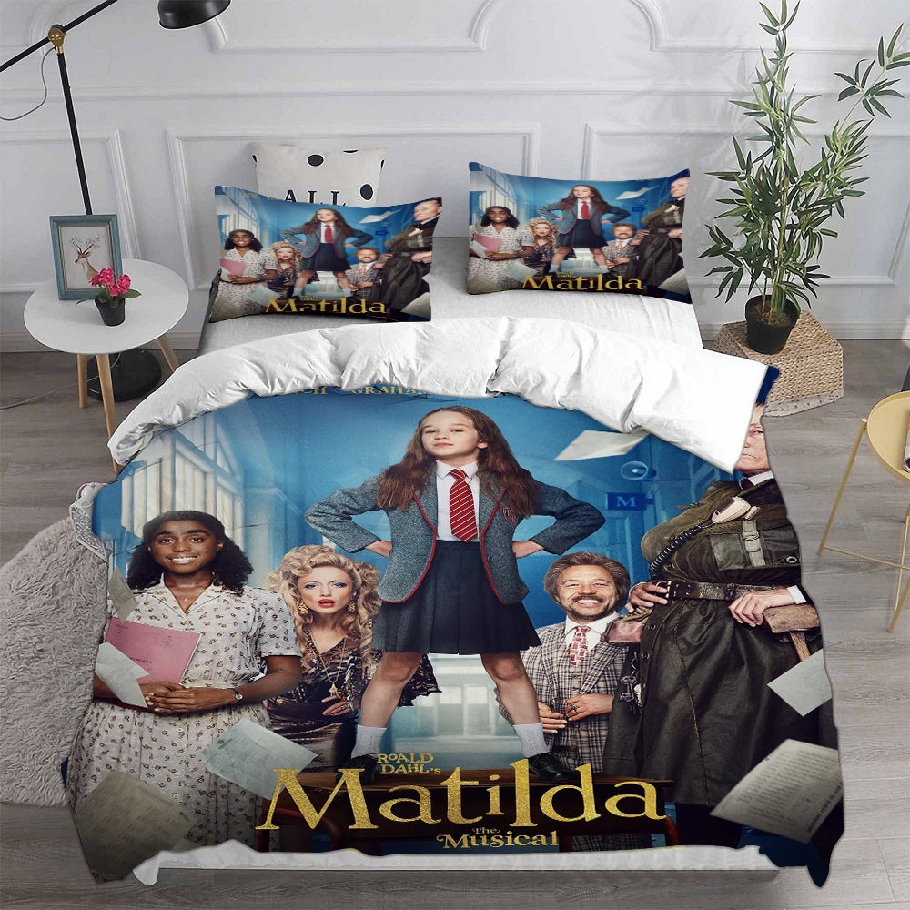 Matilda the Musical Bedding Sets Gift For Halloween, Thanksgiving, Christmas