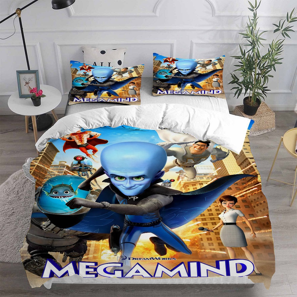 Megamind Bedding Sets Gift For Christmas, Birthday, Thanksgiving
