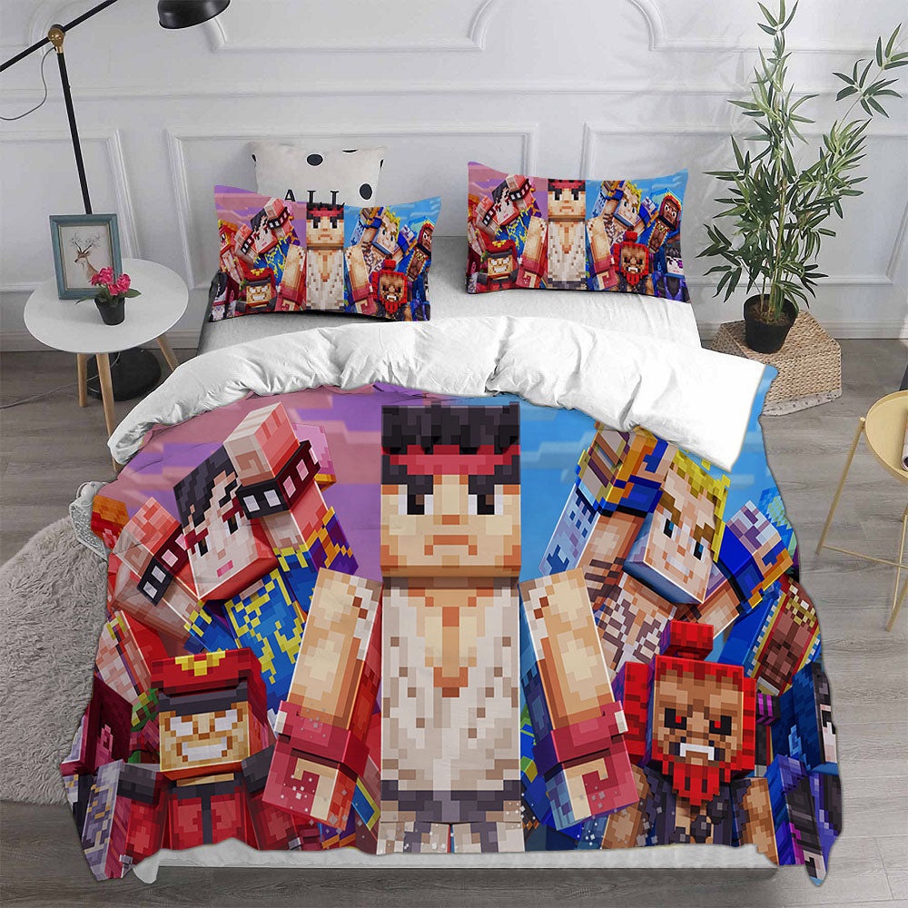 Minecraft Bedding Sets Gift For Birthday, Halloween, Christmas, Thanksgiving