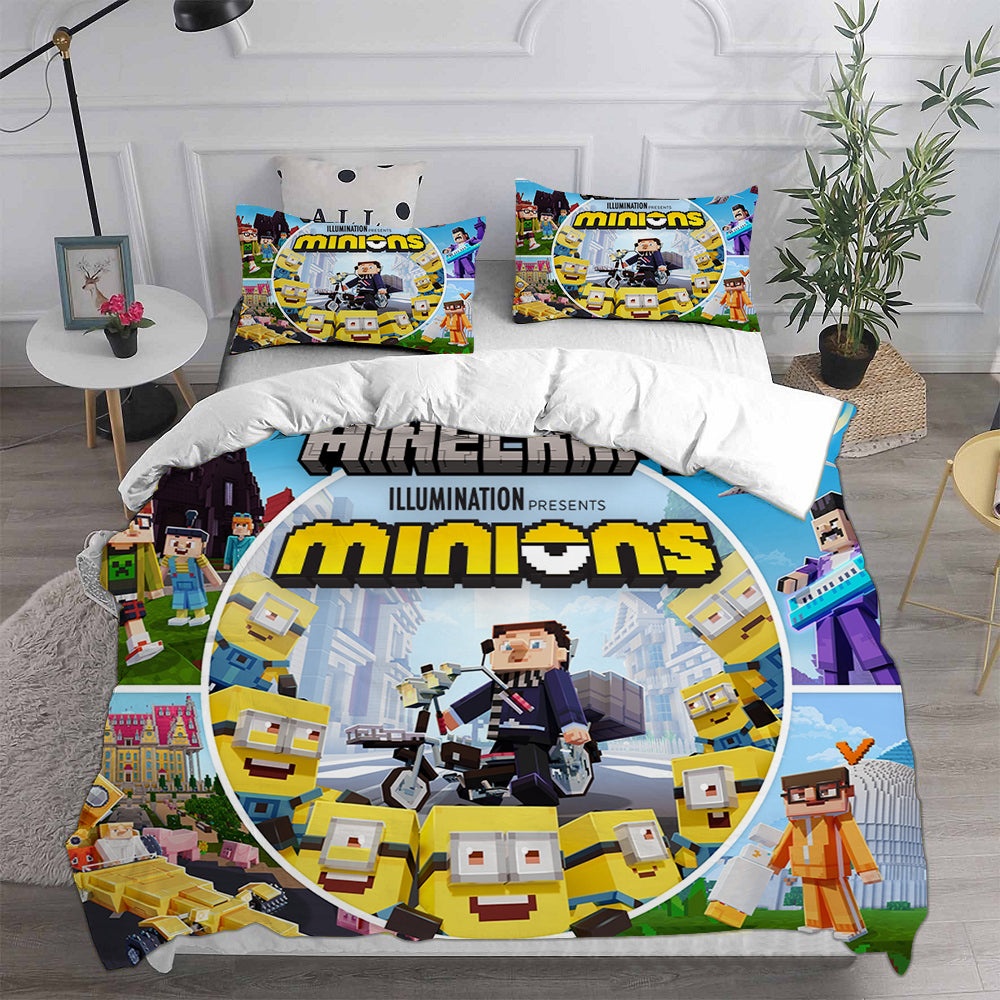 Minecraft Bedding Sets Gift For Christmas, Thanksgiving, Halloween