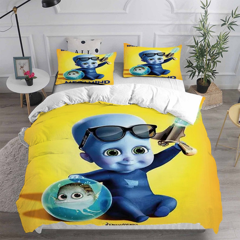 Megamind Bedding Sets Gift For Christmas, Halloween, Black Friday
