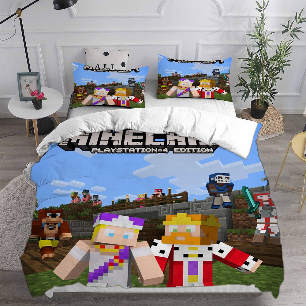 Minecraft Bedding Sets Gift For Wife, Husband, Besties