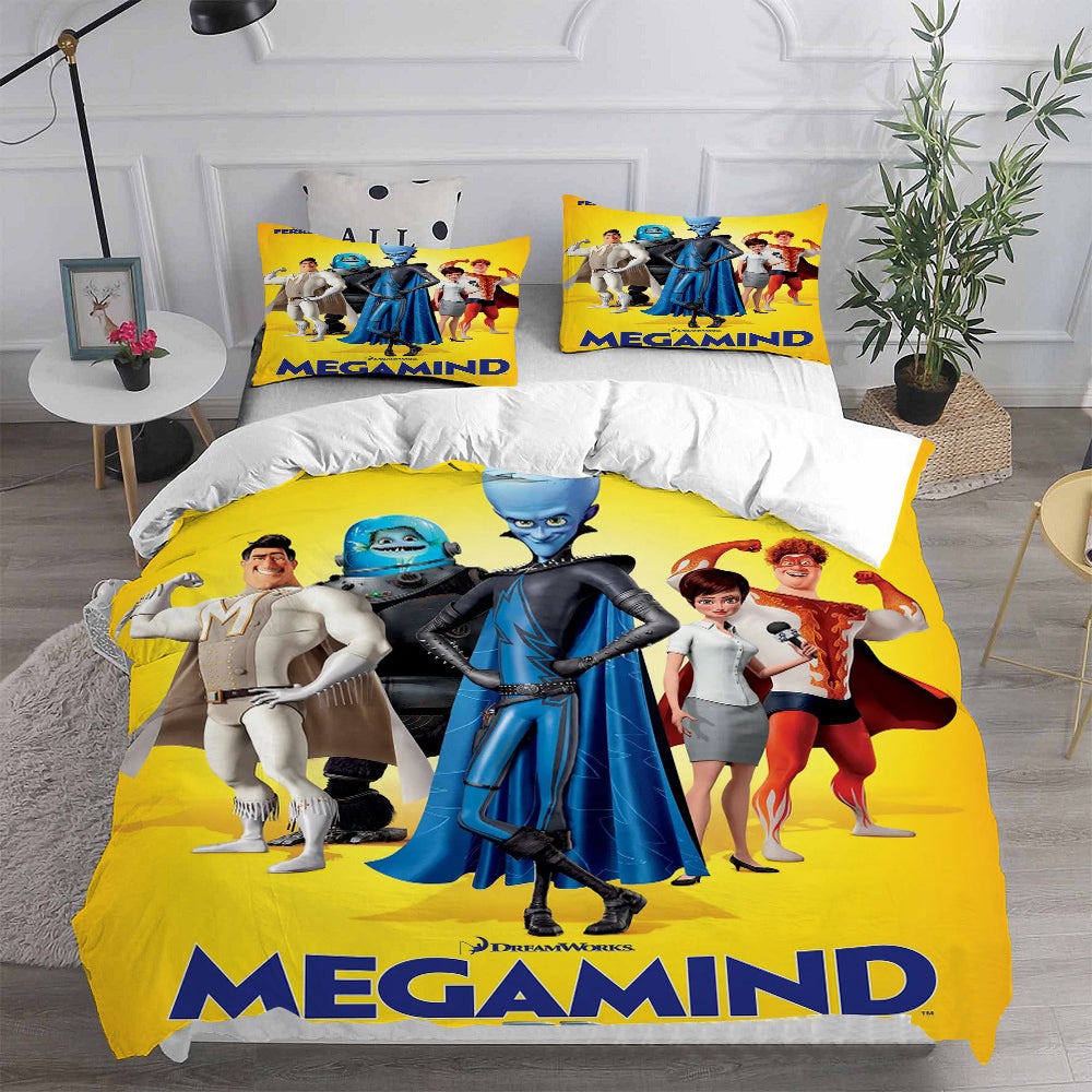 Megamind Bedding Sets Gift For Christmas, Thanksgiving, Halloween