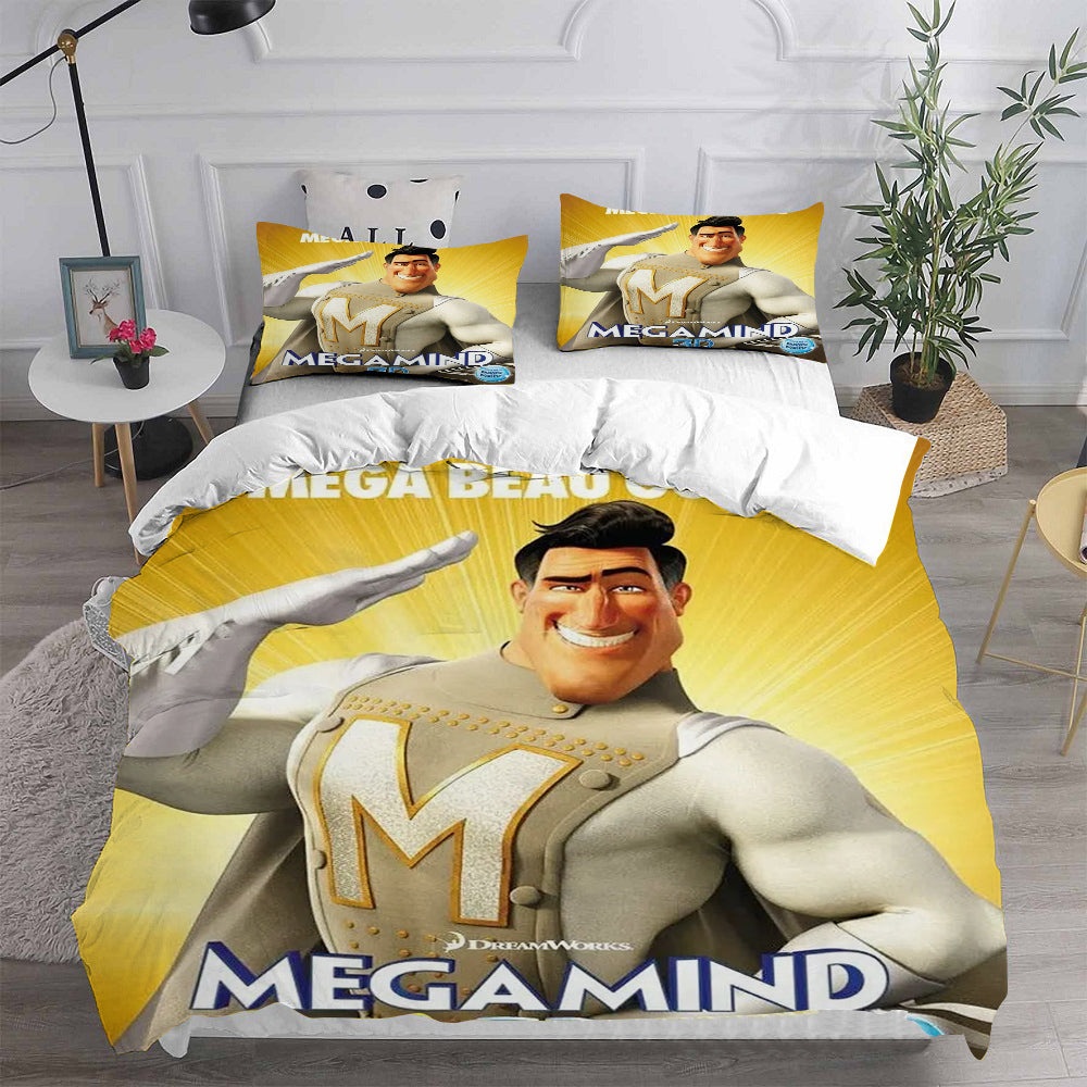 Megamind Bedding Sets Gift For Halloween, Thanksgiving, Christmas