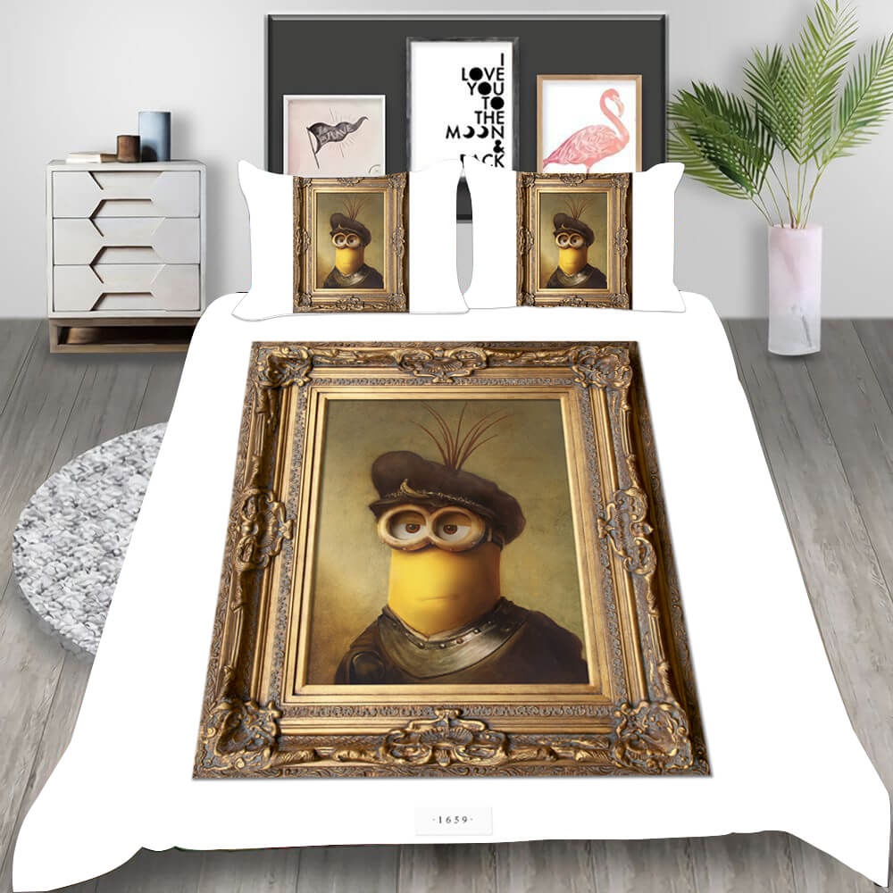 Minions Bedding Sets Duvet Cover, Flatsheet, Pillowcase For Your Lover
