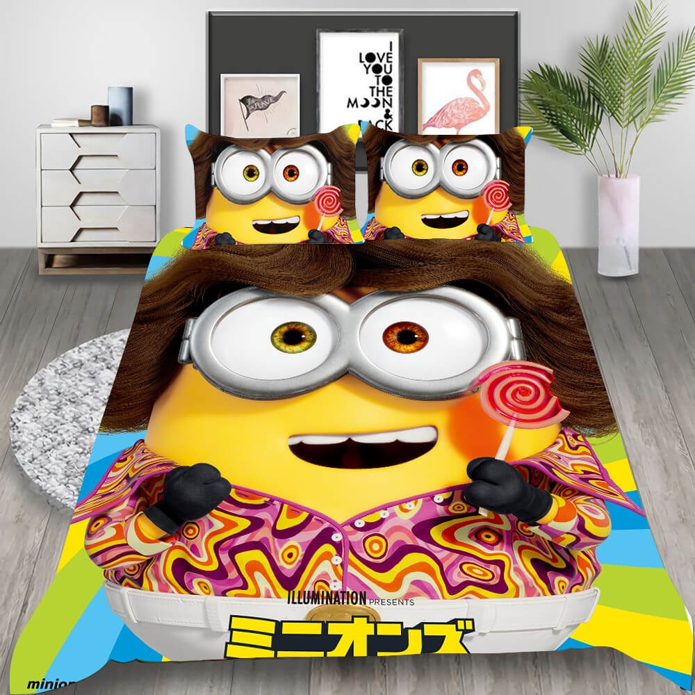 Minions Bedding Sets Gift For Wife, Husband, Besties