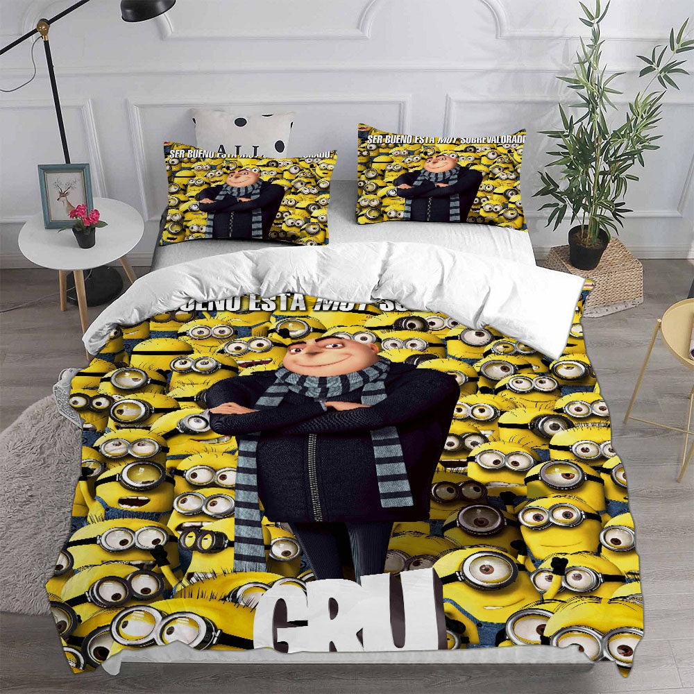 Minions The Rise of Gru Bedding Sets Gift For Wife, Husband, Besties