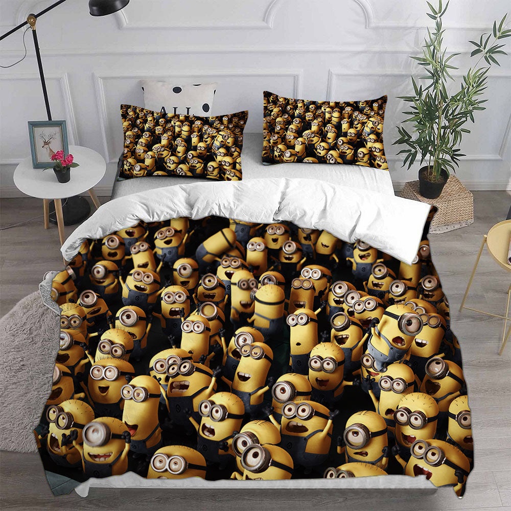 Minions The Rise of Gru Bedding Sets Duvet Cover, Flatsheet, Pillowcase For Your Lover