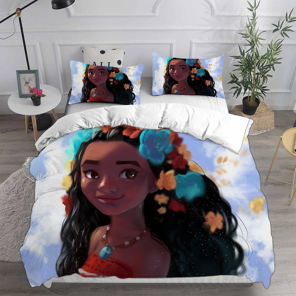 Moana Bedding Sets Gift For Birthday, Halloween, Christmas, Thanksgiving