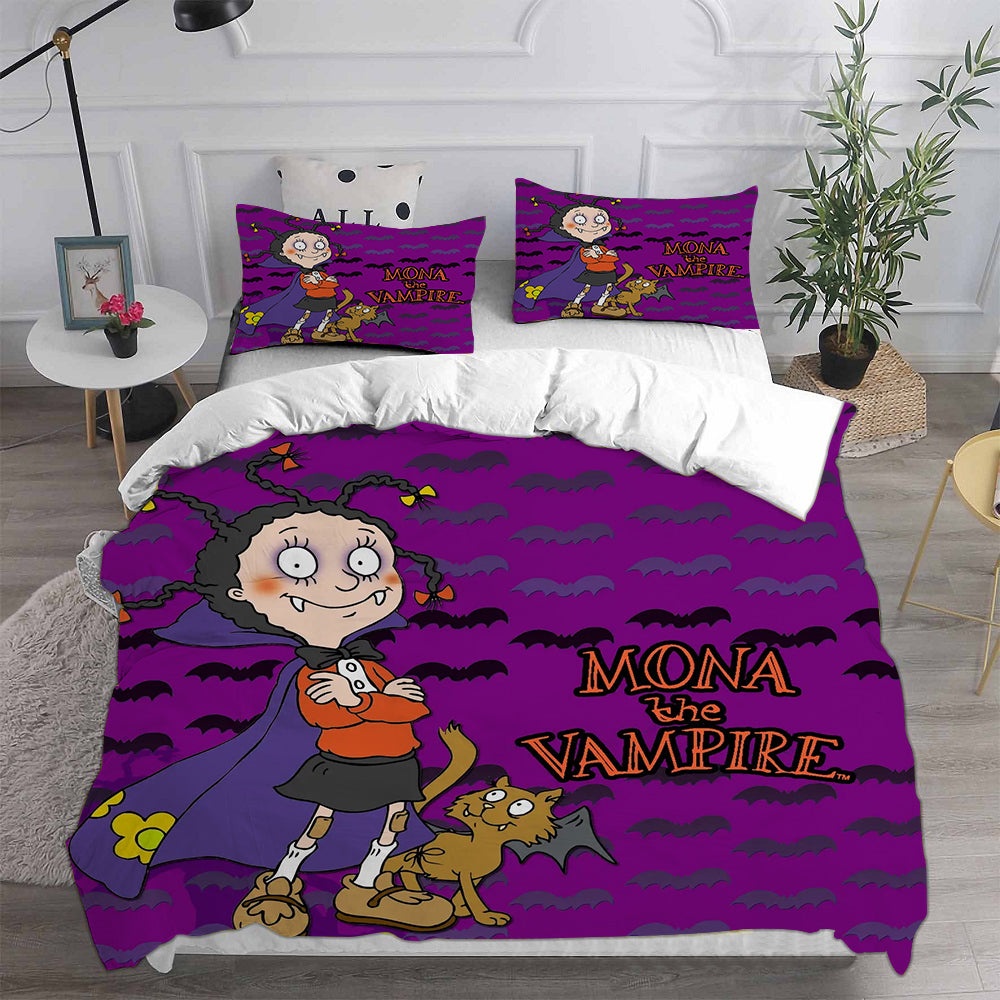 Mona the Vampire Bedding Sets Duvet Cover, Flatsheet, Pillowcases For Every Bedroom