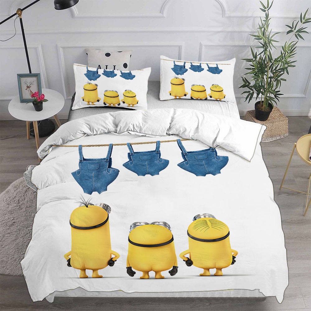 Minions The Rise of Gru Bedding Sets Gifts For Family Members On Christmas, Black Friday