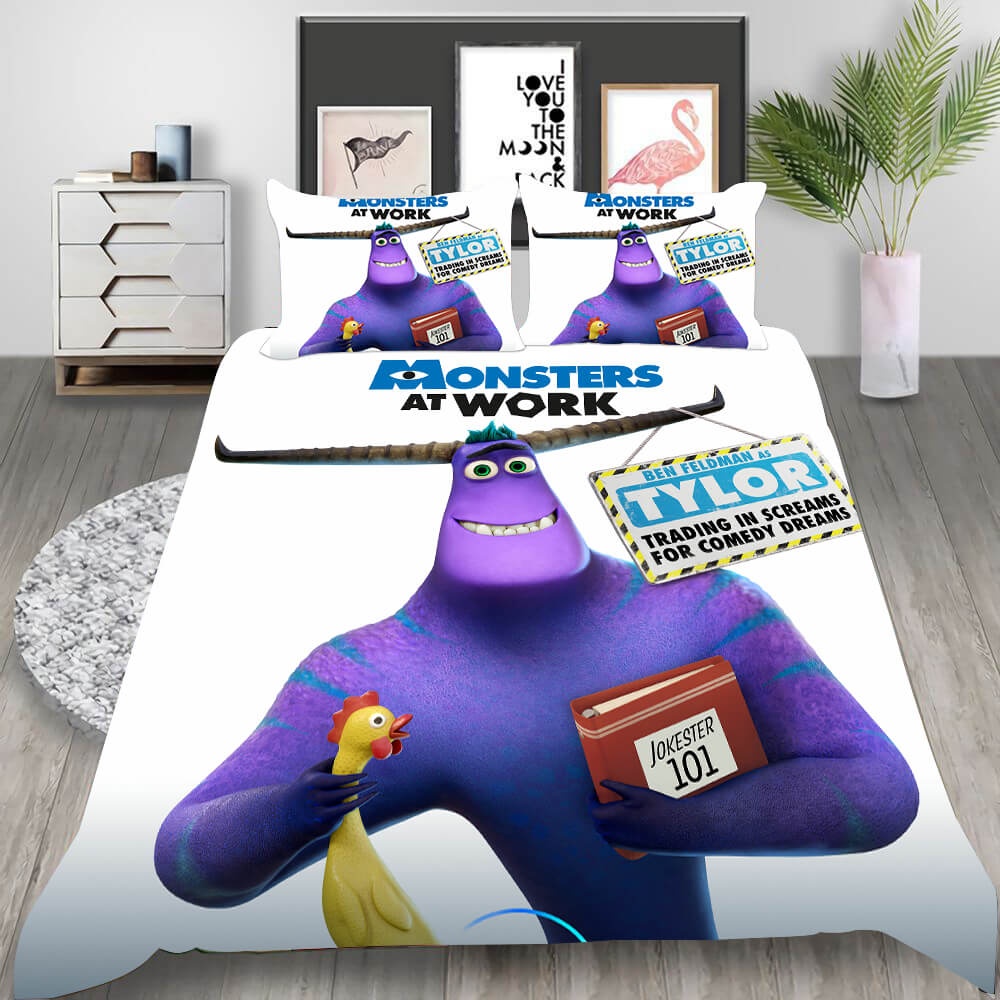 Monsters at Work Bedding Sets Gifts For Family Members On Christmas, Black Friday