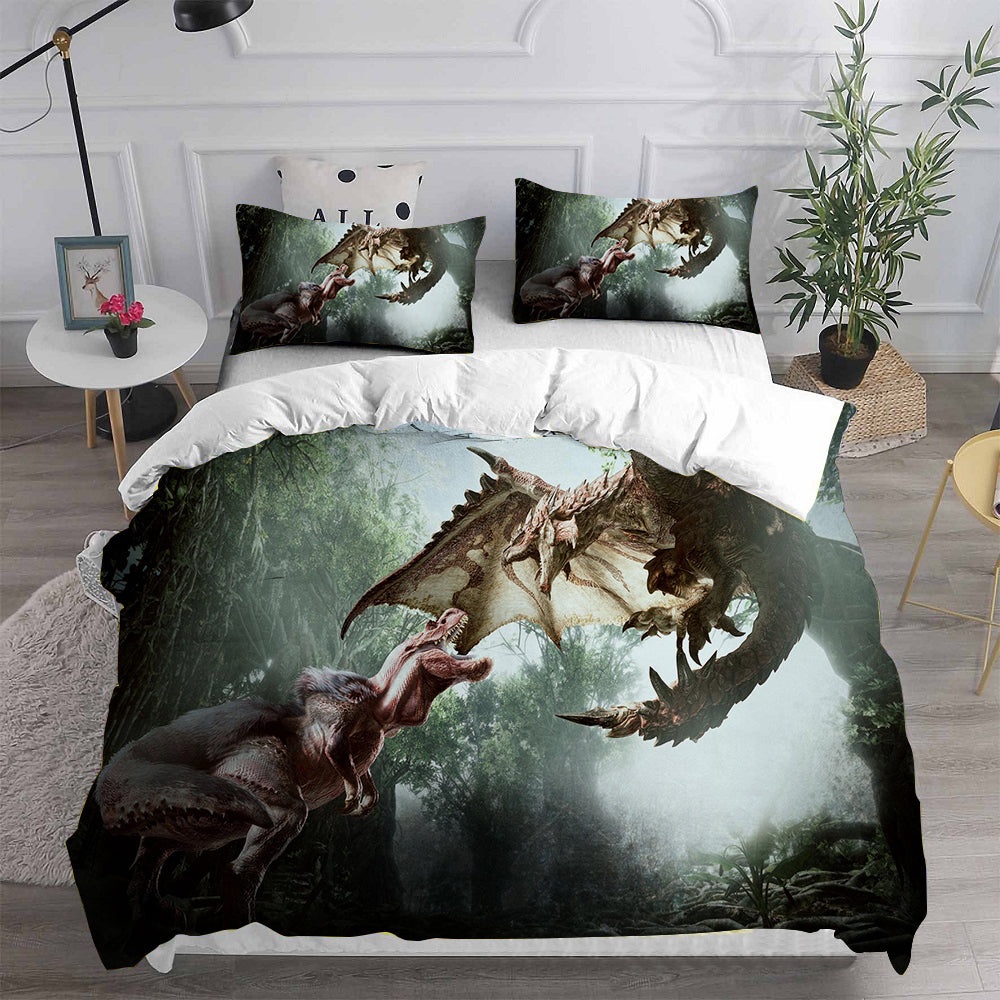 Monster Hunter Bedding Sets Gifts For Family Members On Christmas, Black Friday