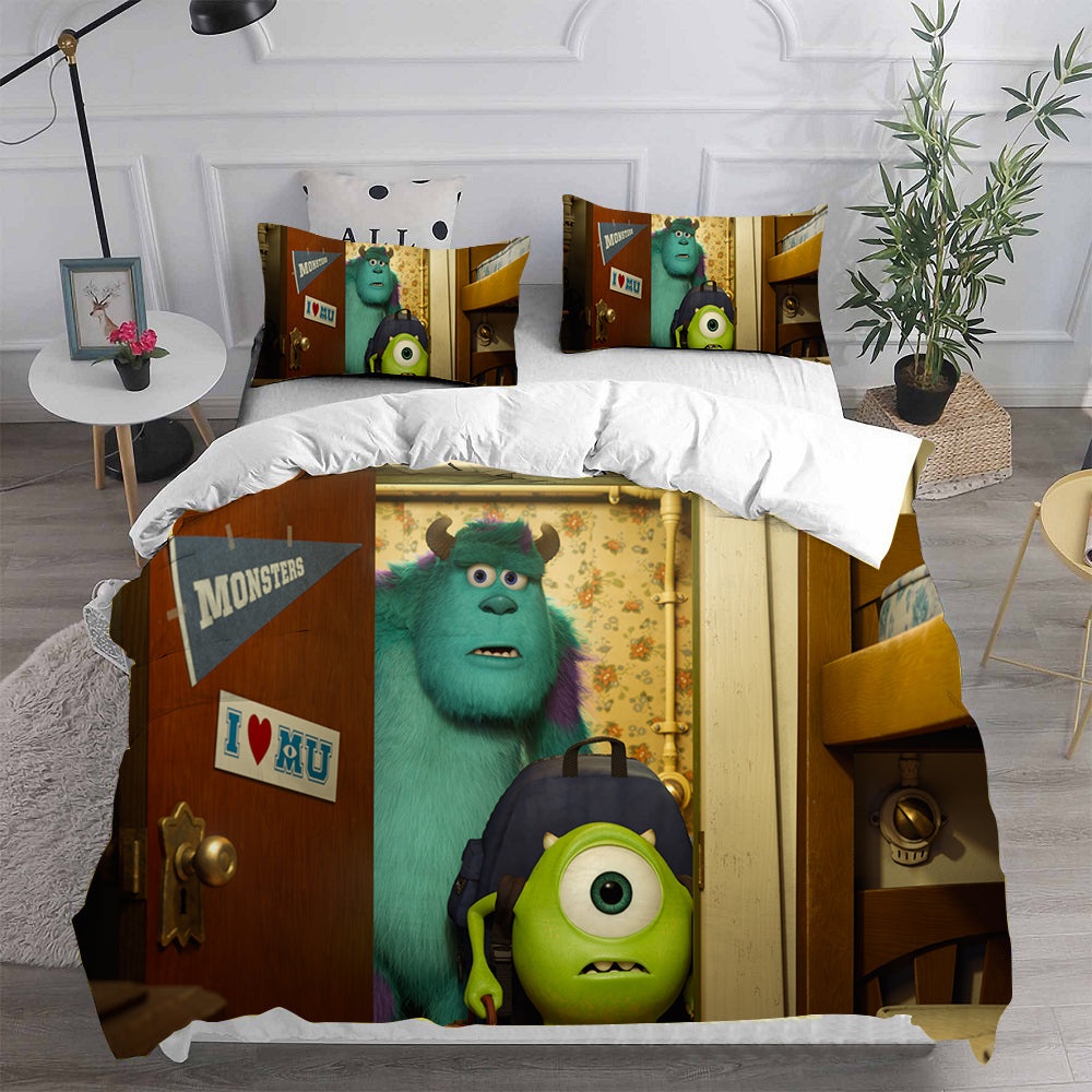Monsters University Bedding Sets Gift For Halloween, Thanksgiving, Christmas