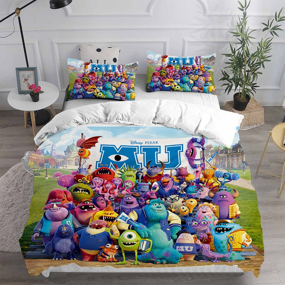 Monsters University Bedding Sets Gift For Fathers Day, Halloween, Christmas