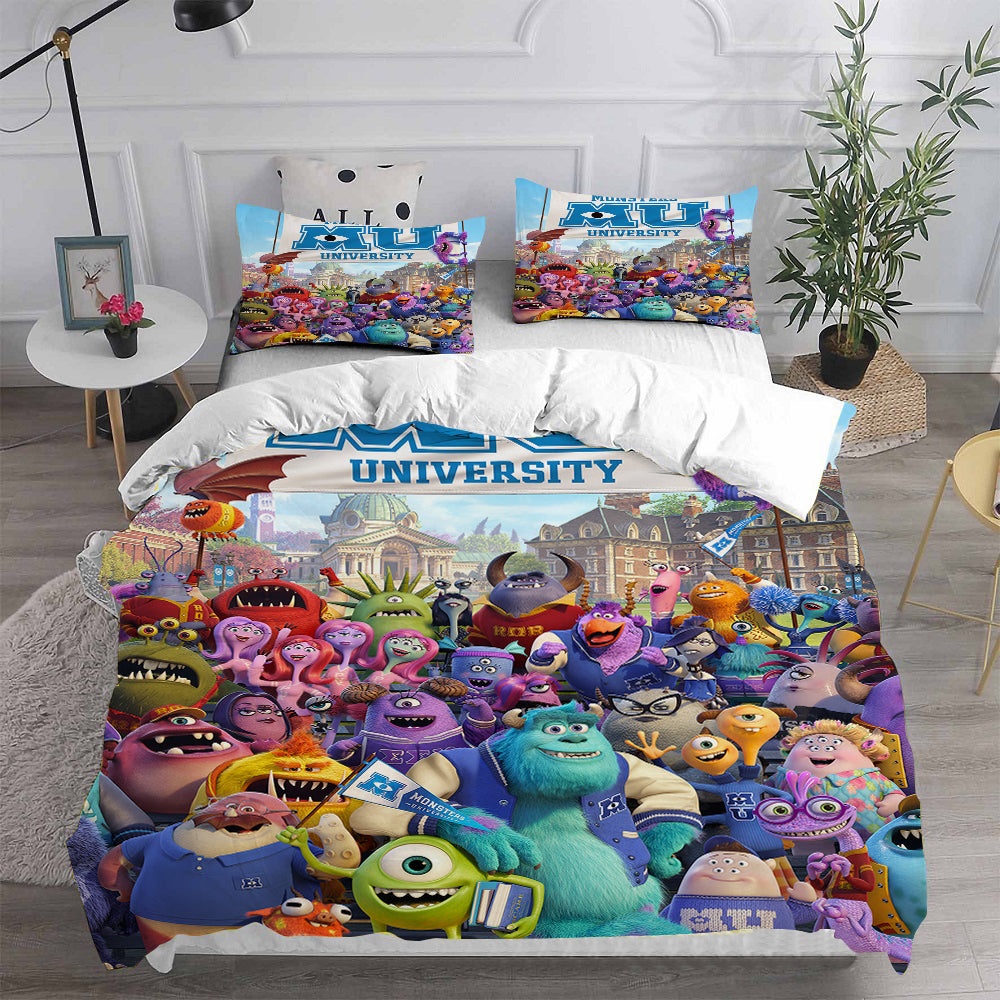 Monsters University Bedding Sets Gift For Christmas, Birthday, Thanksgiving