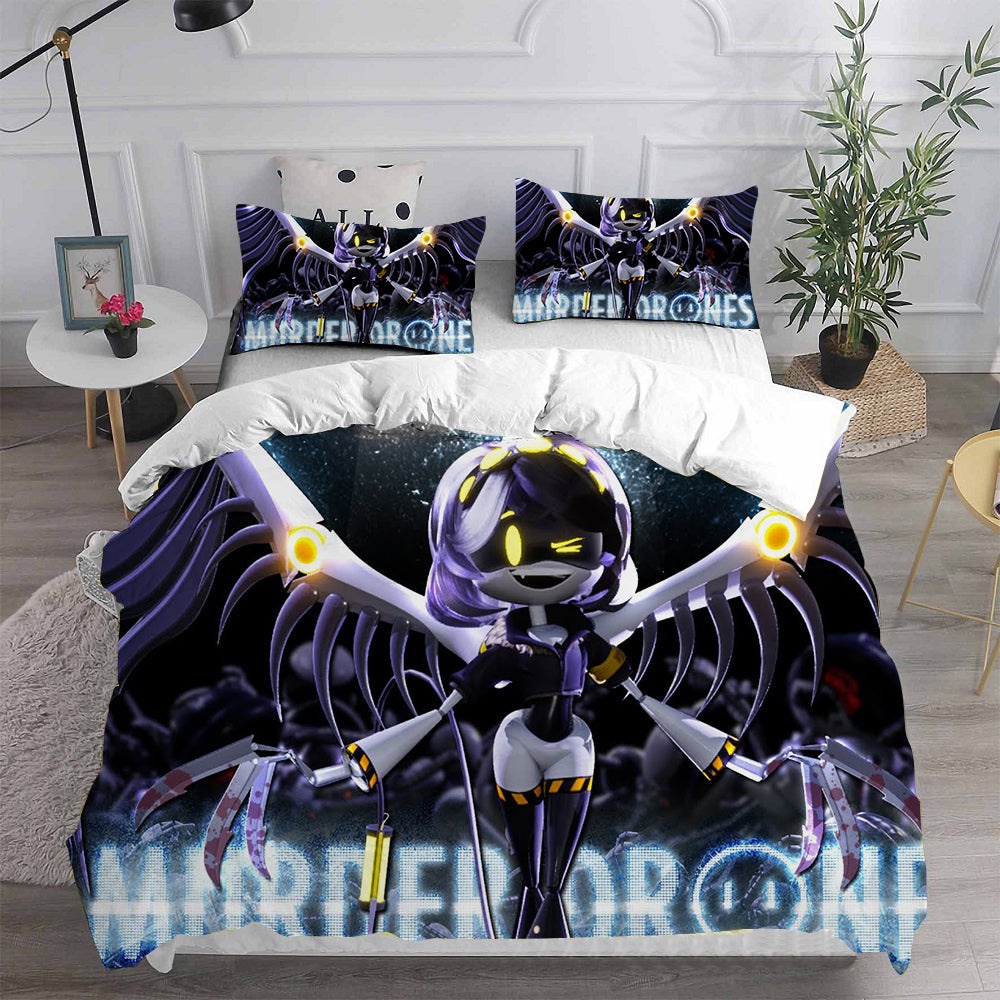 Murder Drones Bedding Sets Gift For Wife, Husband, Besties