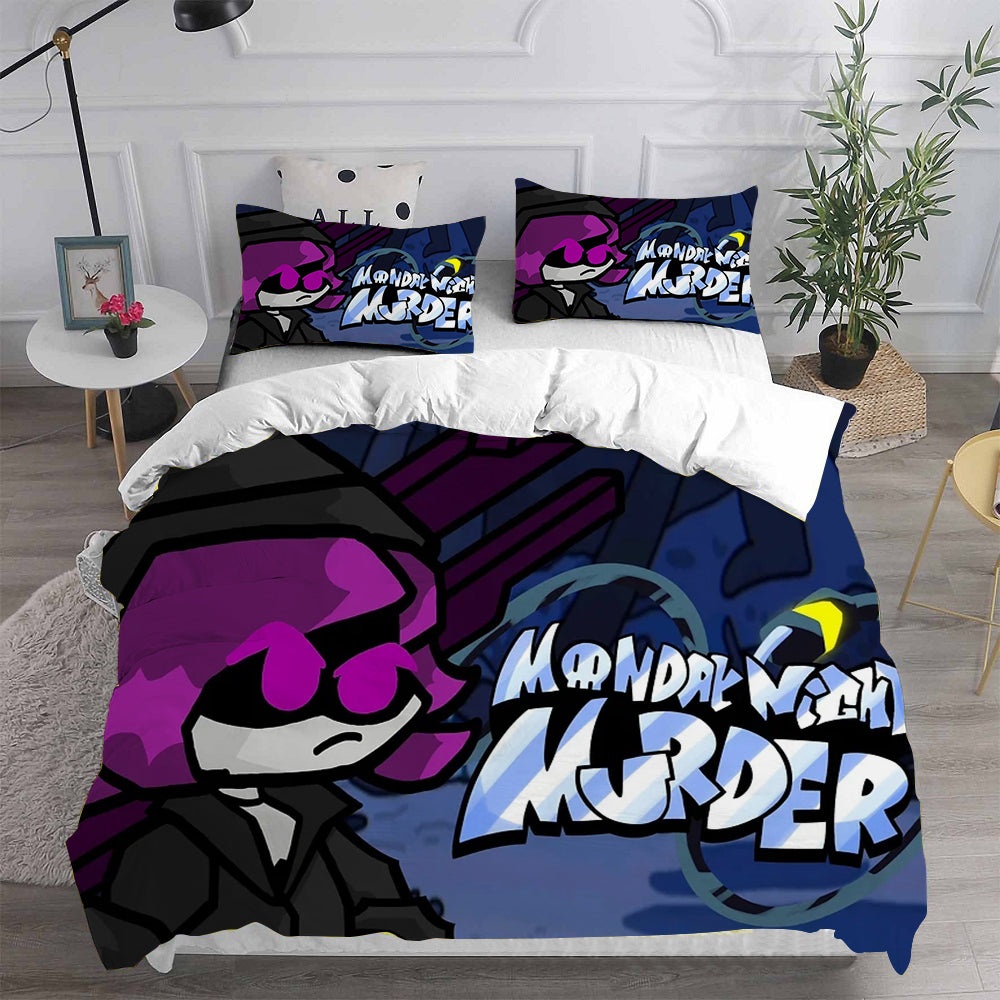 Murder Drones Bedding Sets Gift For Fathers Day, Halloween, Christmas