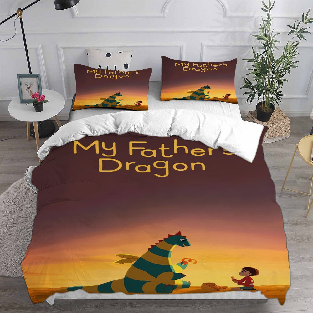 My Fathers Dragon Bedding Sets Gift For Halloween, Thanksgiving, Christmas