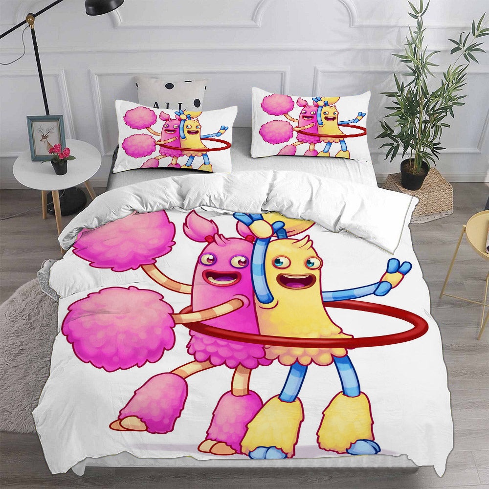 My Singing Monsters Bedding Sets Duvet Cover, Flatsheet, Pillowcases Perfect Gift For Fans