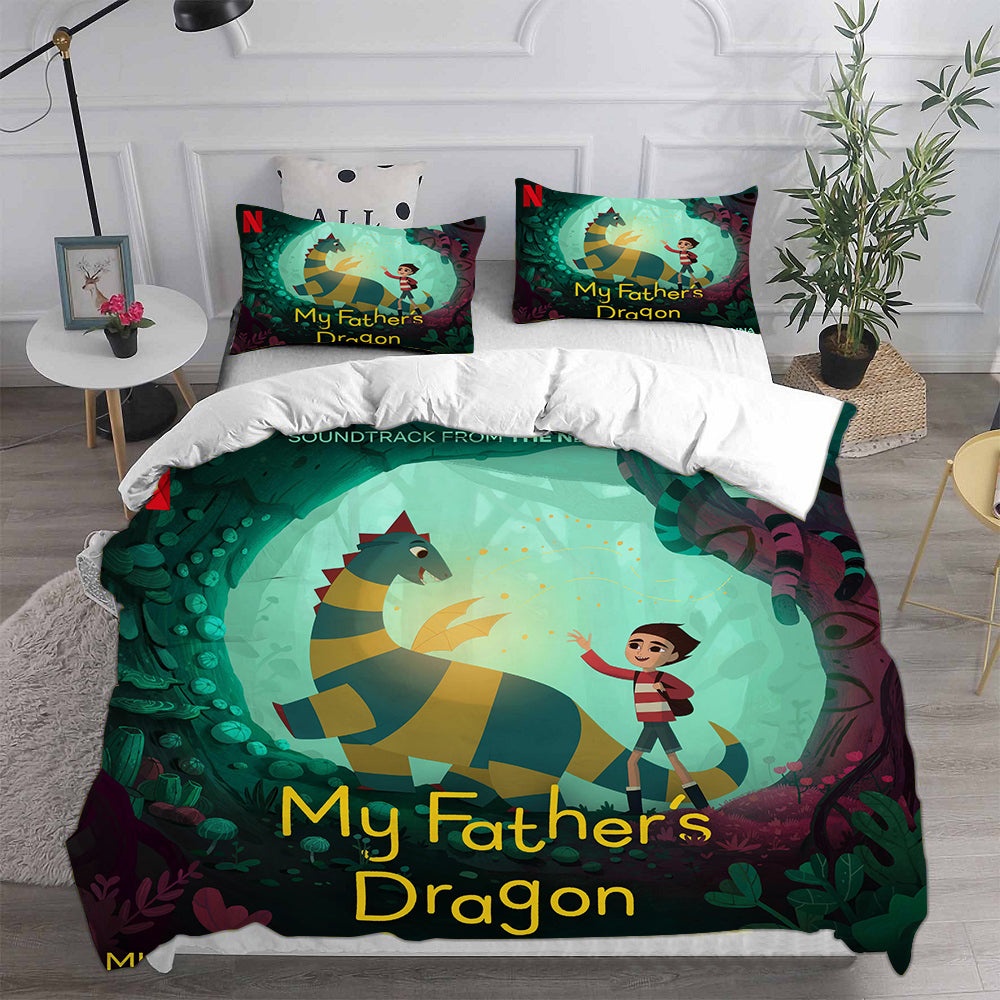 My Fathers Dragon Bedding Sets Gift For Christmas, Halloween, Black Friday