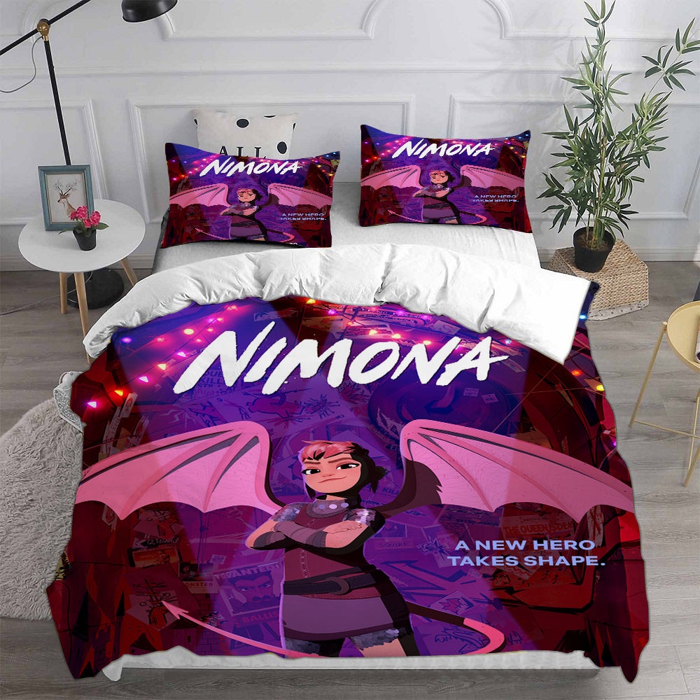 Nimona Bedding Sets Gift For Wife, Husband, Besties