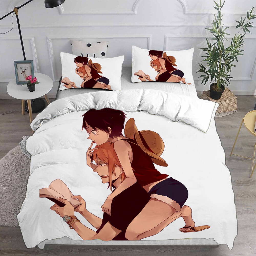 ONE PIECE Bedding Sets Gift For Christmas, Halloween, Black Friday