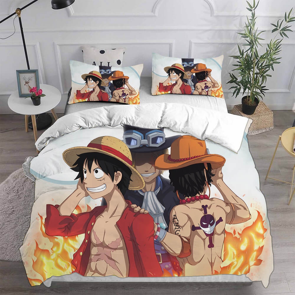 ONE PIECE Decorative Bedding Sets For Fan, Halloween, Christmas, Thanksgiving